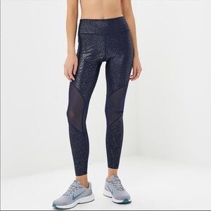 EUC NIKE SMALL POWER TRAINING MESH PANEL LEGGINGS